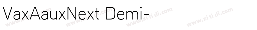 VaxAauxNext Demi字体转换